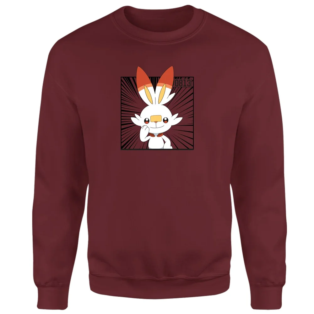 Pokemon Scorbunny Sweatshirt - Burgundy - S Afbeelding 1