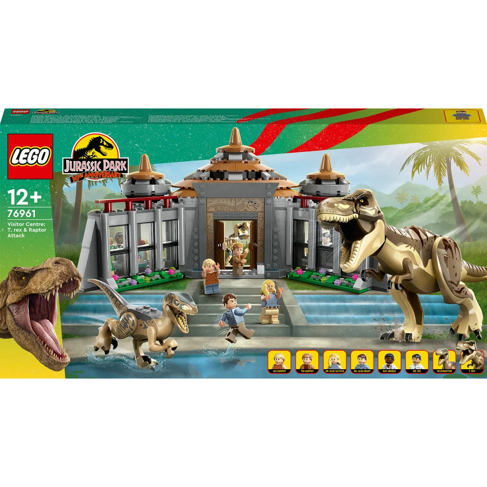 LEGO Jurassic Park Visitor Centre: T. rex & Raptor Attack (76961) Afbeelding 1
