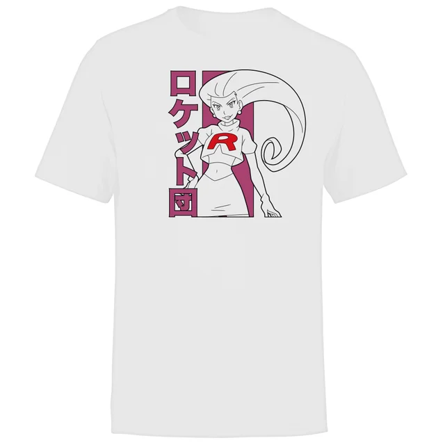 Akedo X Pokémon Team Rocket Jessie Heren-T-shirt - Wit