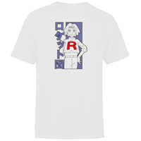 Akedo X Pokémon Team Rocket James Heren-T-shirt - Wit