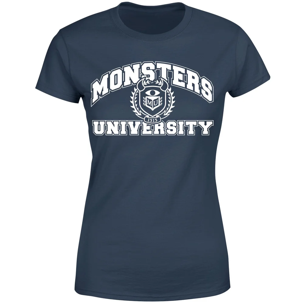 Monsters Inc. Monsters University Student Women's T-Shirt - Navy - XS Afbeelding 1