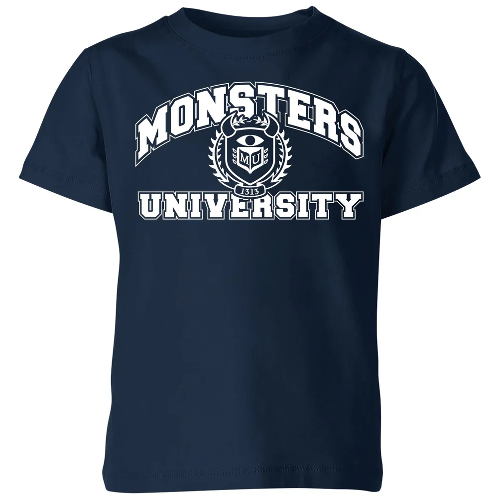 Monsters Inc. Monsters University Student Kids' T-Shirt - Navy - 98/104 (3-4 jaar) Afbeelding 1