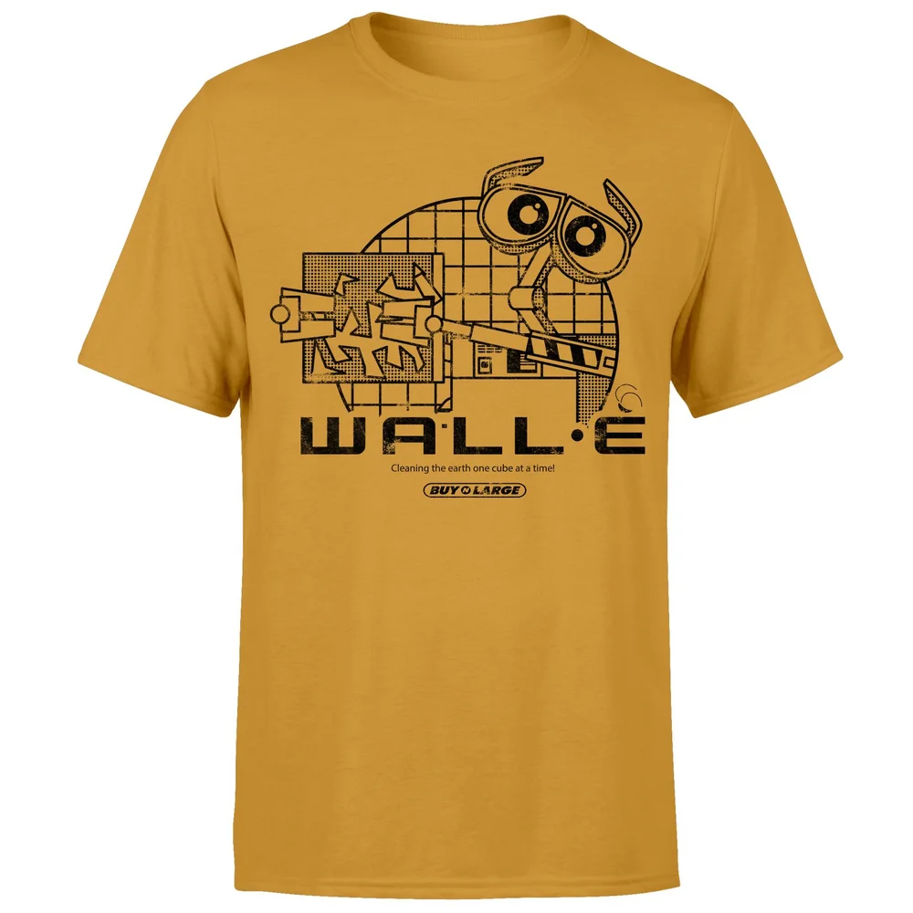 Wall-E Clean Up Crew Men's T-Shirt - Mustard - L Afbeelding 1