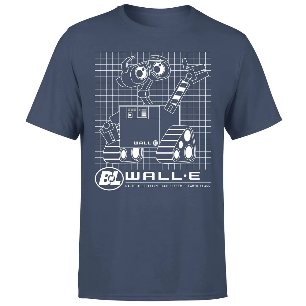 Wall-E Schematic Men's T-Shirt - Navy - S Afbeelding 1