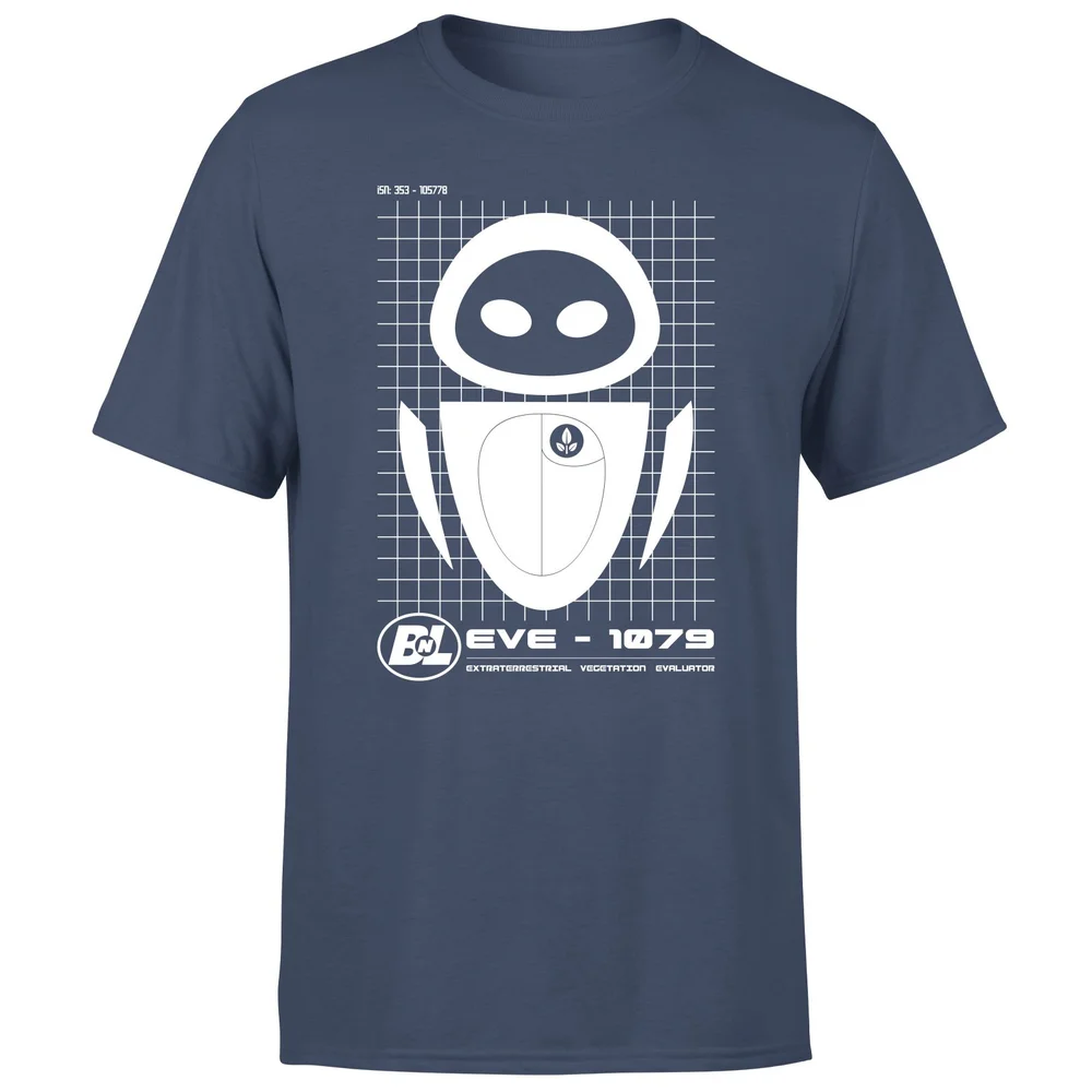 Wall-E Eve Schematic Men's T-Shirt - Navy - S Afbeelding 1