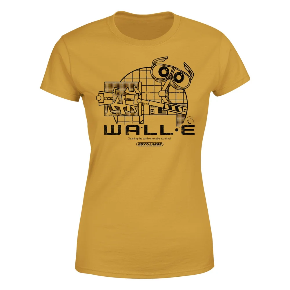 Wall-E Clean Up Crew Women's T-Shirt - Mustard - XS Afbeelding 1