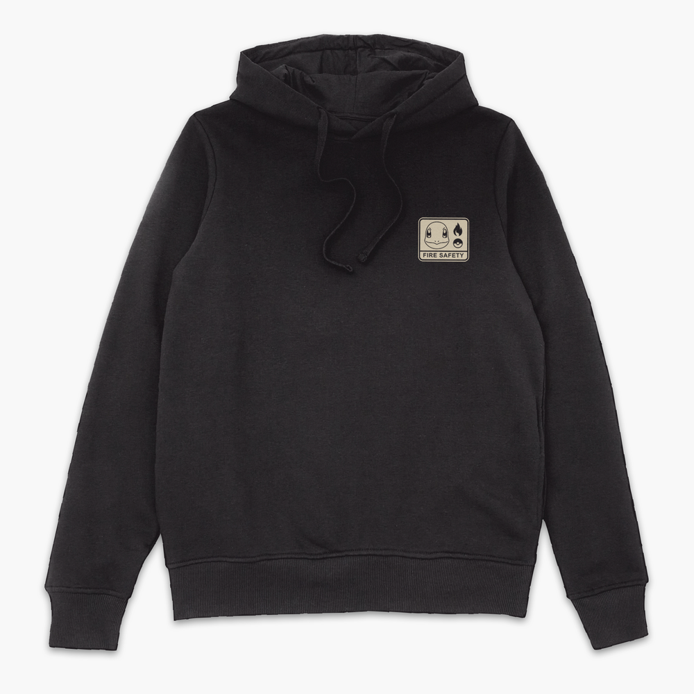 Pokémon Charmander Fire Safety Hoodie - Black - M Afbeelding 1