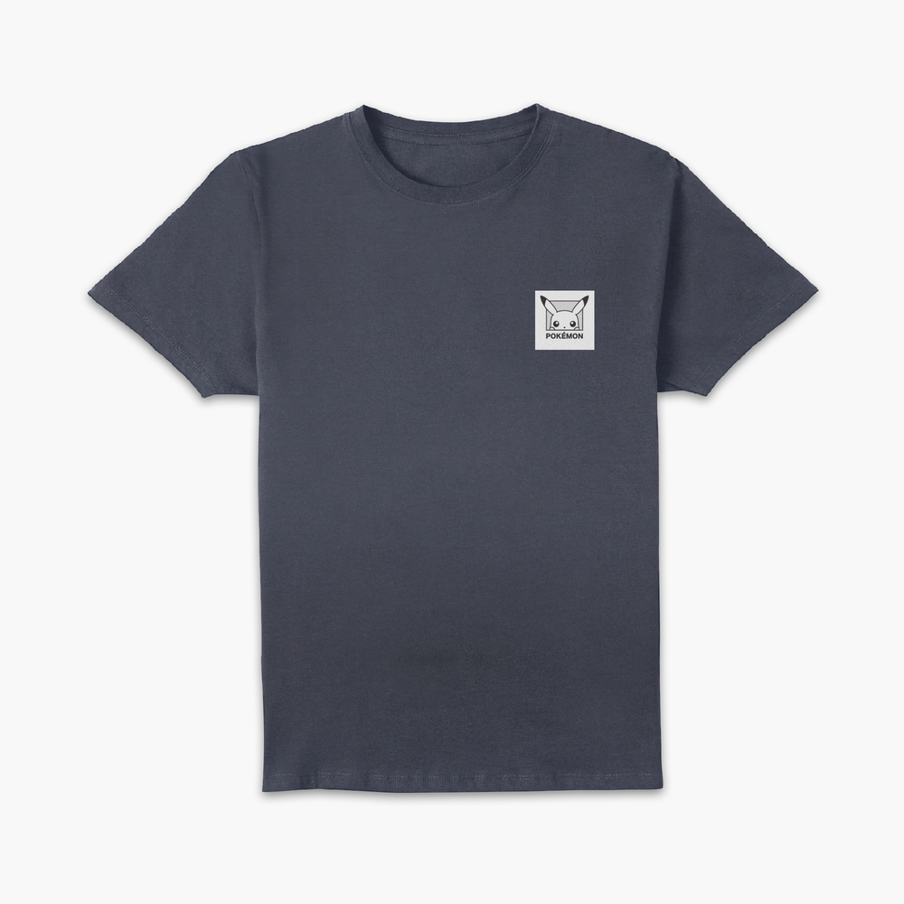 Pokémon Pikachu Patch Unisex T-Shirt - Navy - L Afbeelding 1