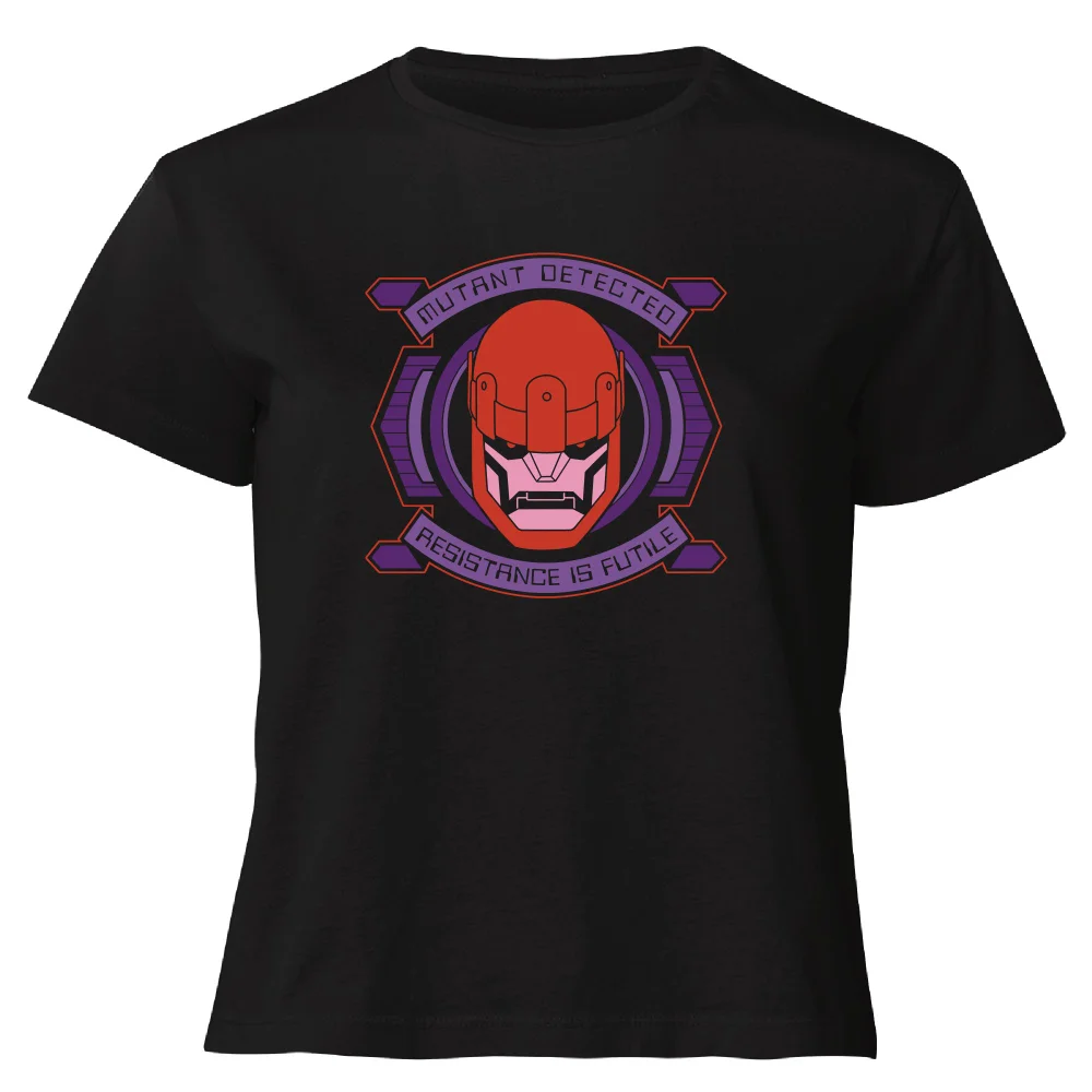 X-Men Sentinel Attack Women's Cropped T-Shirt - Black - XS Afbeelding 1