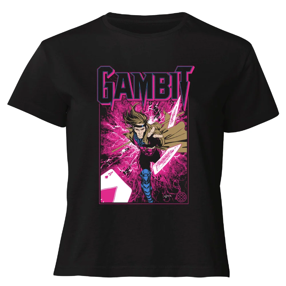 X-Men Gambit Women's Cropped T-Shirt - Black - XS Afbeelding 1