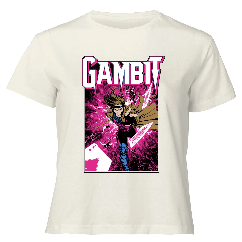 X-Men Gambit Women's Cropped T-Shirt - Cream - XS Afbeelding 1