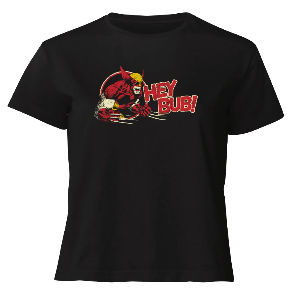 X-Men Hey Bub! Women's Cropped T-Shirt - Black - XS Afbeelding 1
