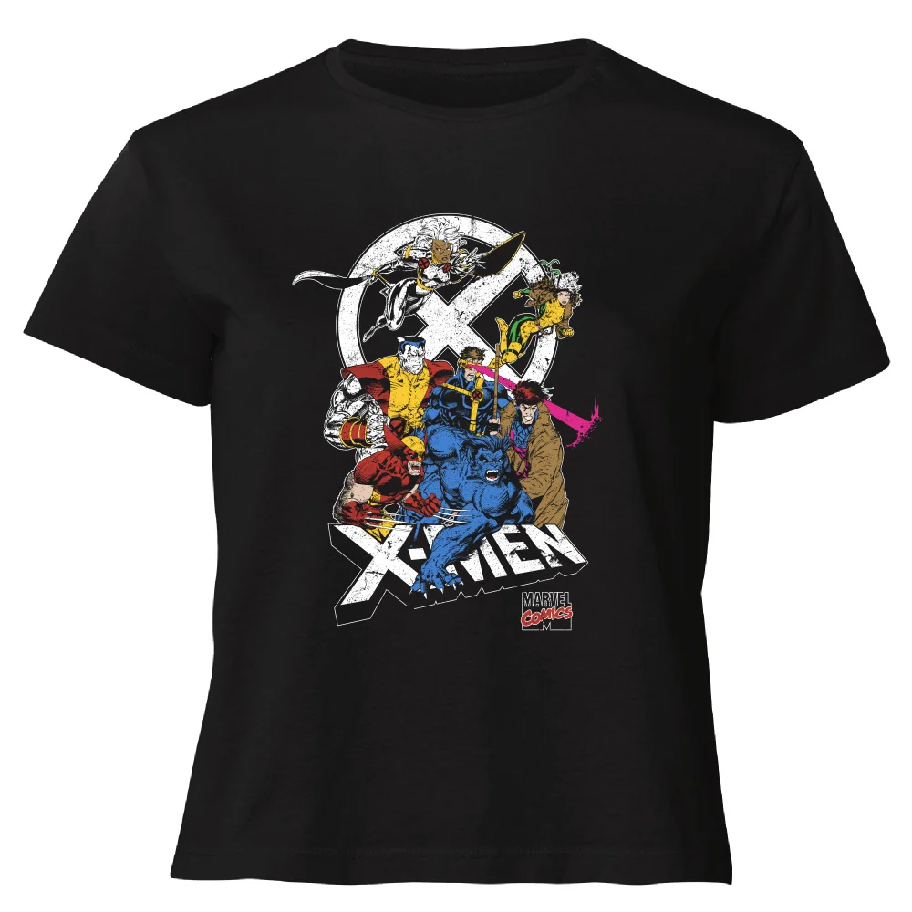 X-Men Super Team Women's Cropped T-Shirt - Black - XS Afbeelding 1