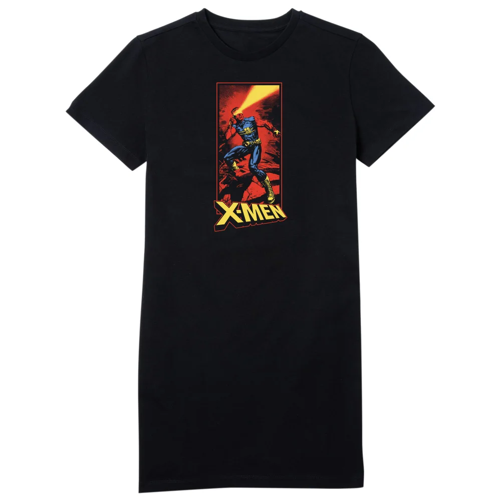 X-Men Cyclops Energy Beam Women's T-Shirt Dress - Black - L Afbeelding 1