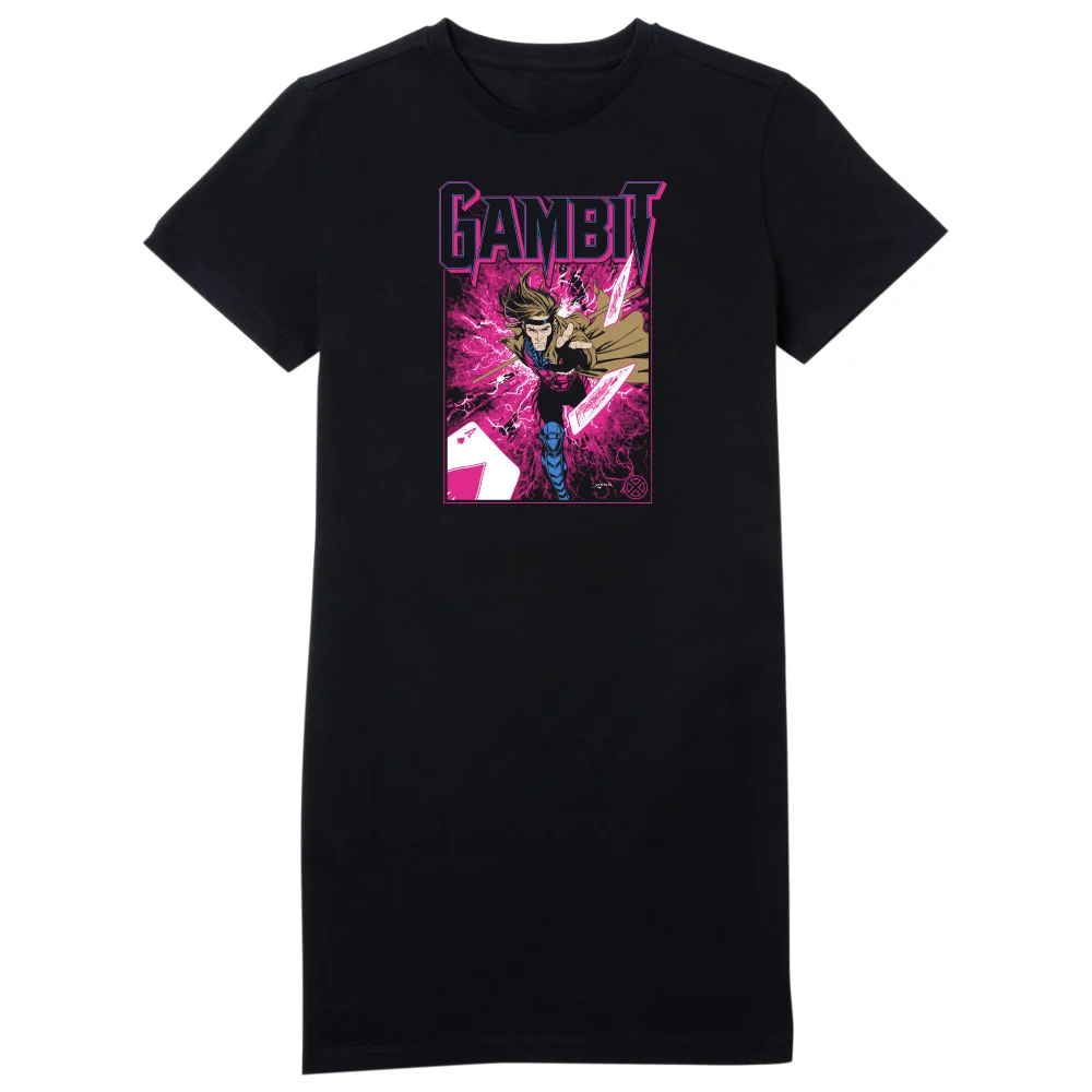 X-Men Gambit Women's T-Shirt Dress - Black - L Afbeelding 1