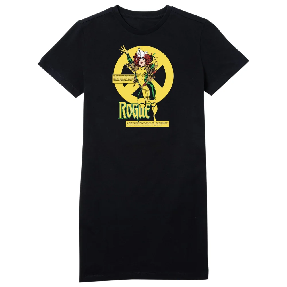 X-Men Rogue Bio Drk Women's T-Shirt Dress - Black - L Afbeelding 1