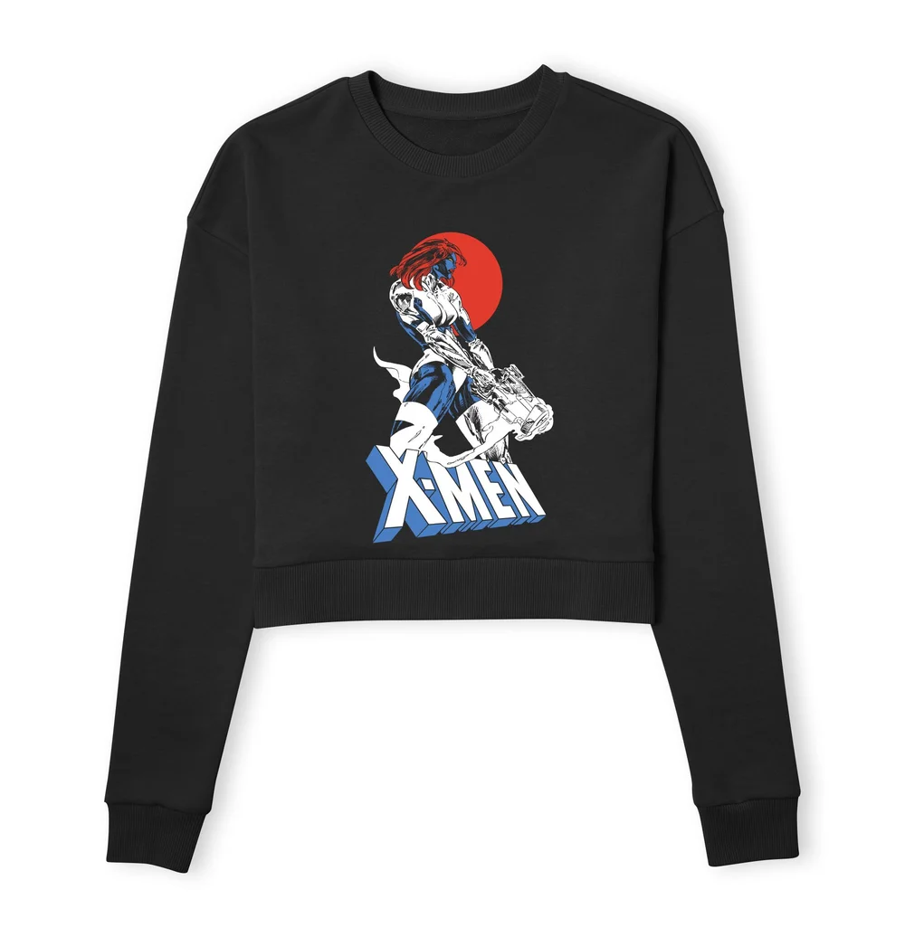 X-Men Mystique Women's Cropped Sweatshirt - Black - XS Afbeelding 1
