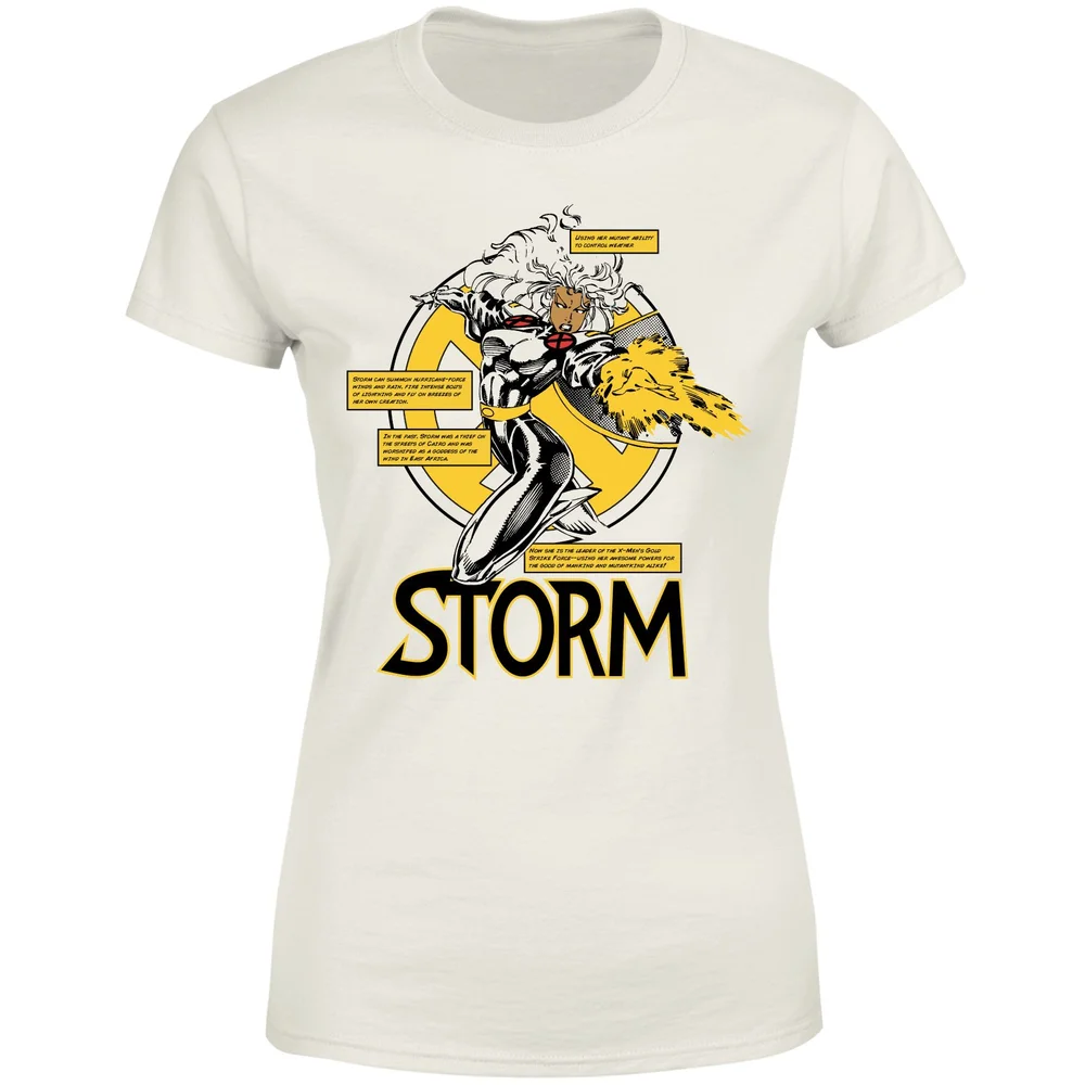 X-Men Storm Bio Women's T-Shirt - Cream - M Afbeelding 1