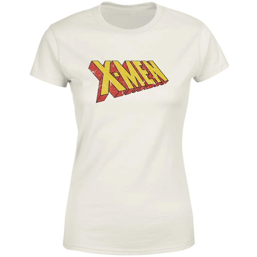 X-Men Retro Logo Women's T-Shirt - Cream - M Afbeelding 1