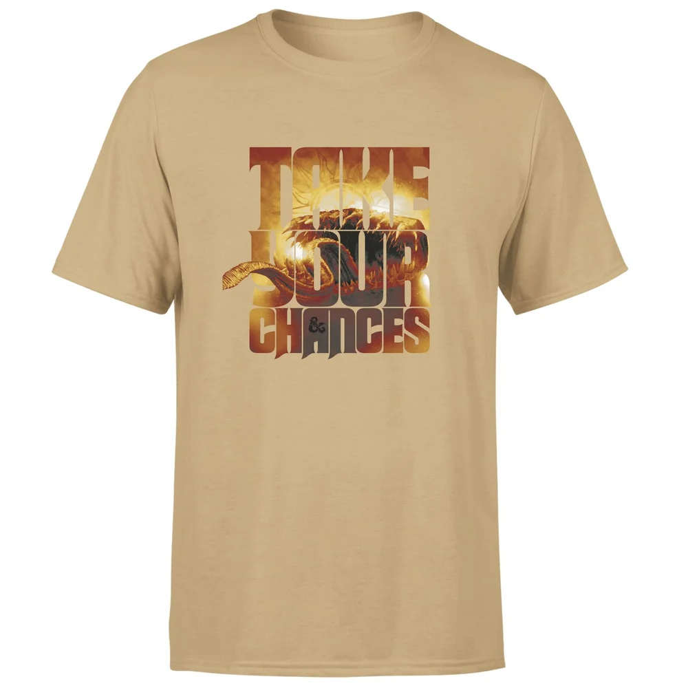 Dungeons & Dragons Take Your Chances Men's T-Shirt - Tan - S Afbeelding 1