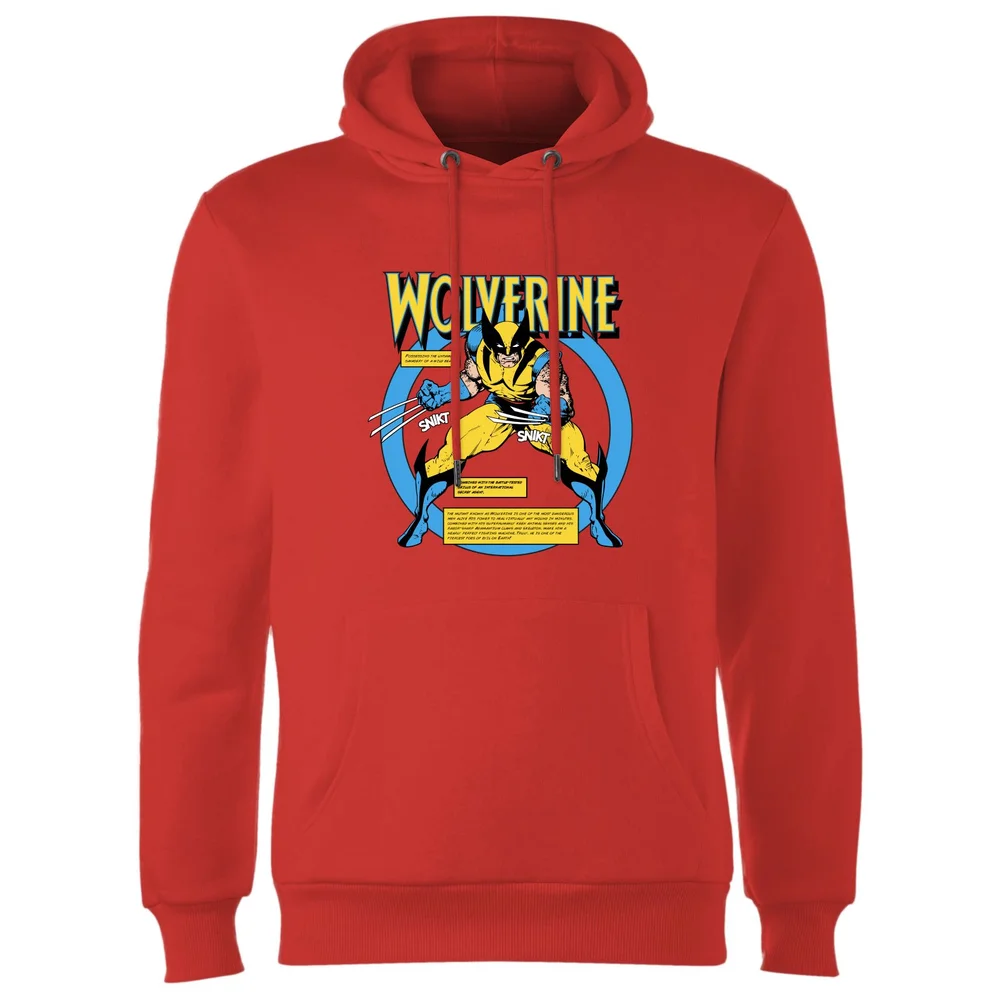 X-Men Wolverine Bio Hoodie - Red - S - Rood Afbeelding 1
