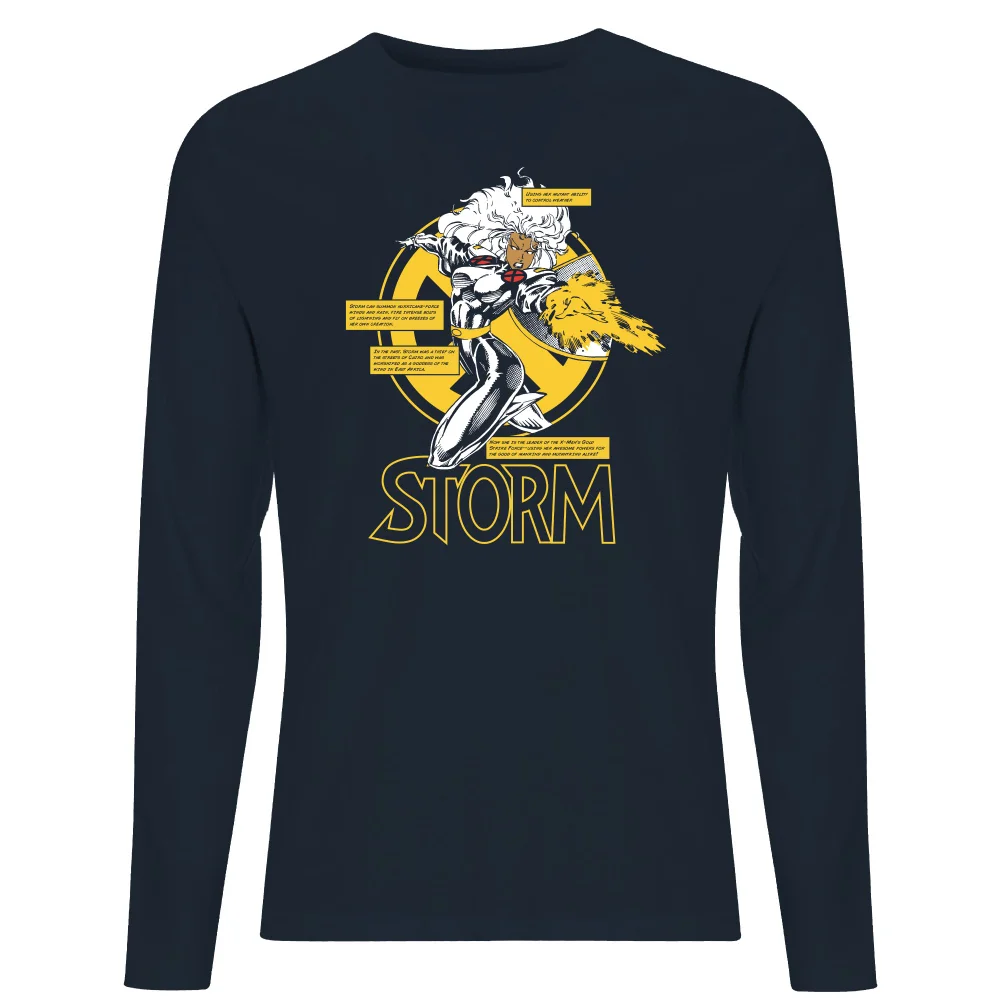 X-Men Storm Bio Long Sleeve T-Shirt - Navy - S Afbeelding 1