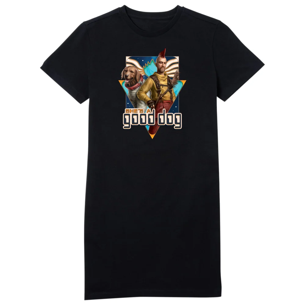 Guardians of the Galaxy She's A Good Dog Women's T-Shirt Dress - Black - L Afbeelding 1