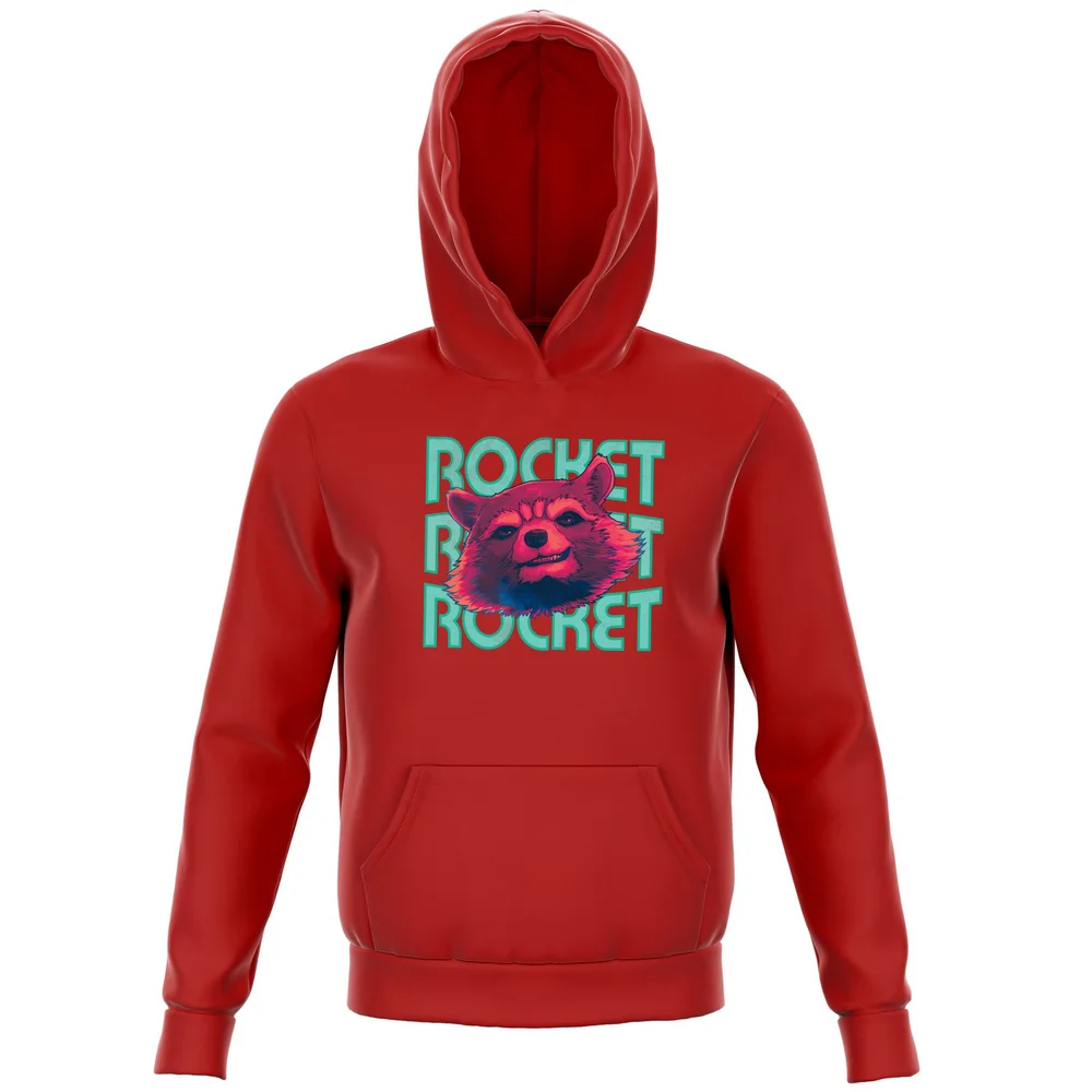Guardians of the Galaxy Rocket Repeat Kids' Hoodie - Red - 98/104 (3-4 jaar) Afbeelding 1