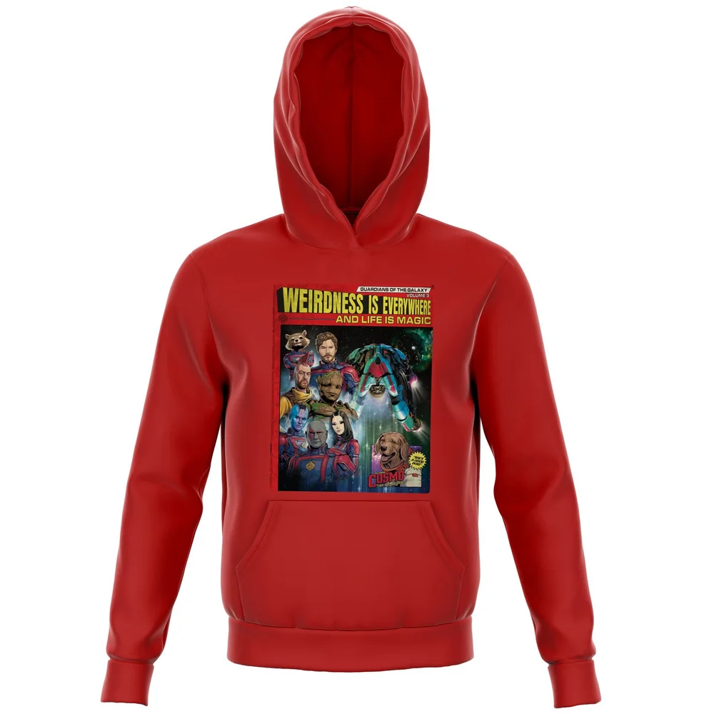 Guardians of the Galaxy Weirdness Is Everywhere Comic Book Cover Kids' Hoodie - Red - 98/104 (3-4 jaar) Afbeelding 1