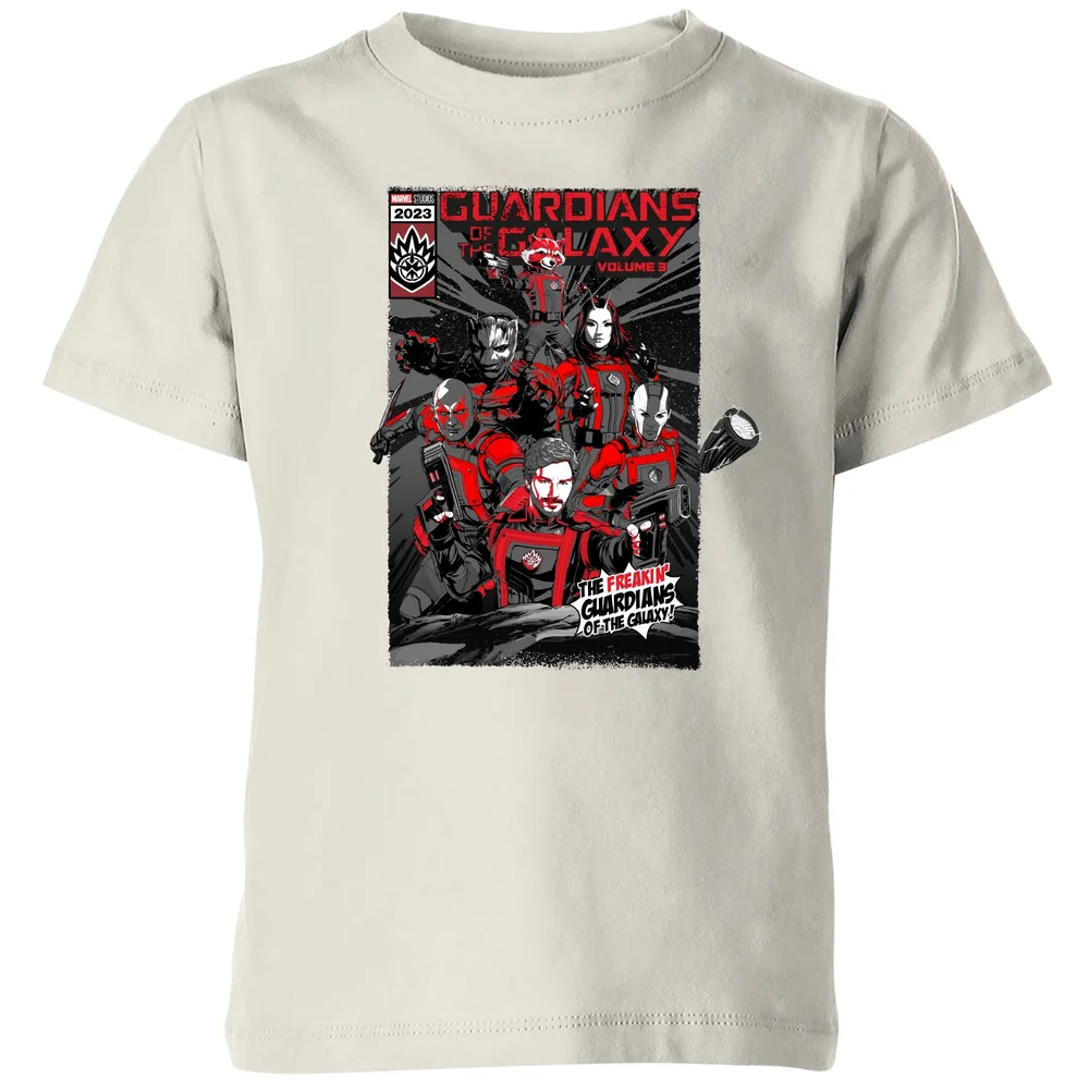 Guardians of the Galaxy The Freakin' Comic Book Cover Kids' T-Shirt - Cream - 98/104 (3-4 jaar) Afbeelding 1