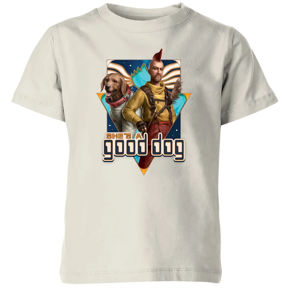 Guardians of the Galaxy She's A Good Dog Kids' T-Shirt - Cream - 98/104 (3-4 jaar) Afbeelding 1