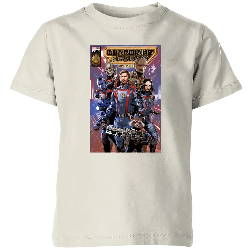 Guardians of the Galaxy Photo Comic Cover Kids' T-Shirt - Cream - 98/104 (3-4 jaar) Afbeelding 1