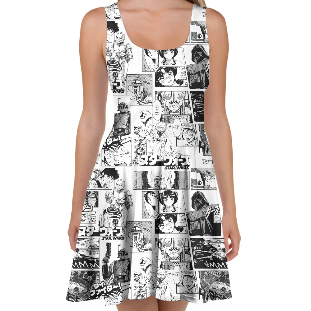 Star Wars Manga Mono Skater Dress - XS Afbeelding 1