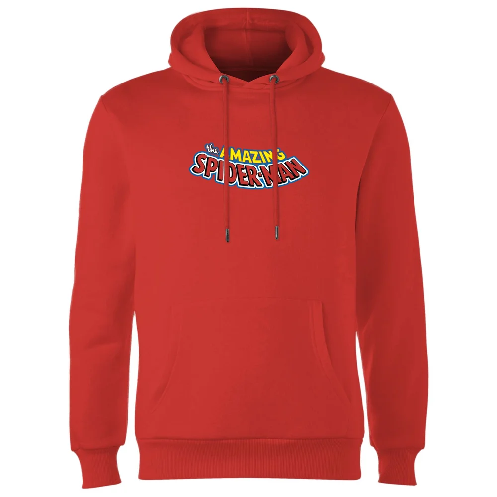 Avengers Spiderman Comics Logo Hoodie - Red - S - Rood Afbeelding 1