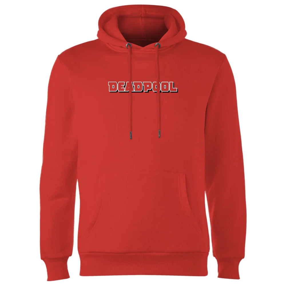 Avengers Deadpool Comics Logo Hoodie - Red - S - Rood Afbeelding 1