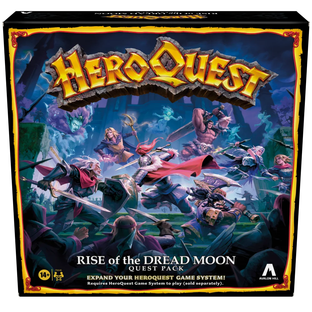 Hasbro Avalon Hill HeroQuest Rise of the Dread Moon Quest Pack Afbeelding 1