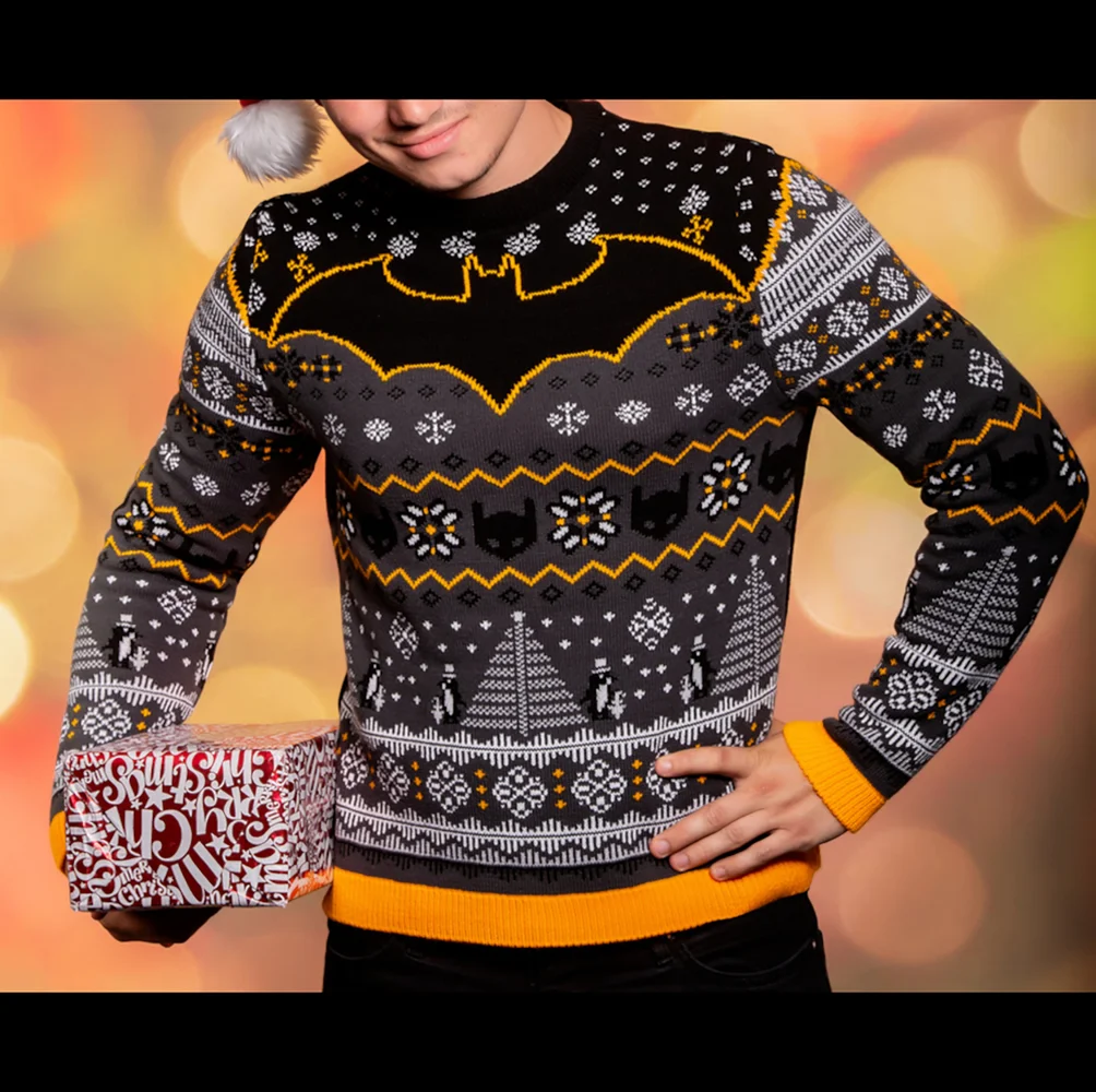 Batman: Penguin Christmas Jumper - S Afbeelding 1