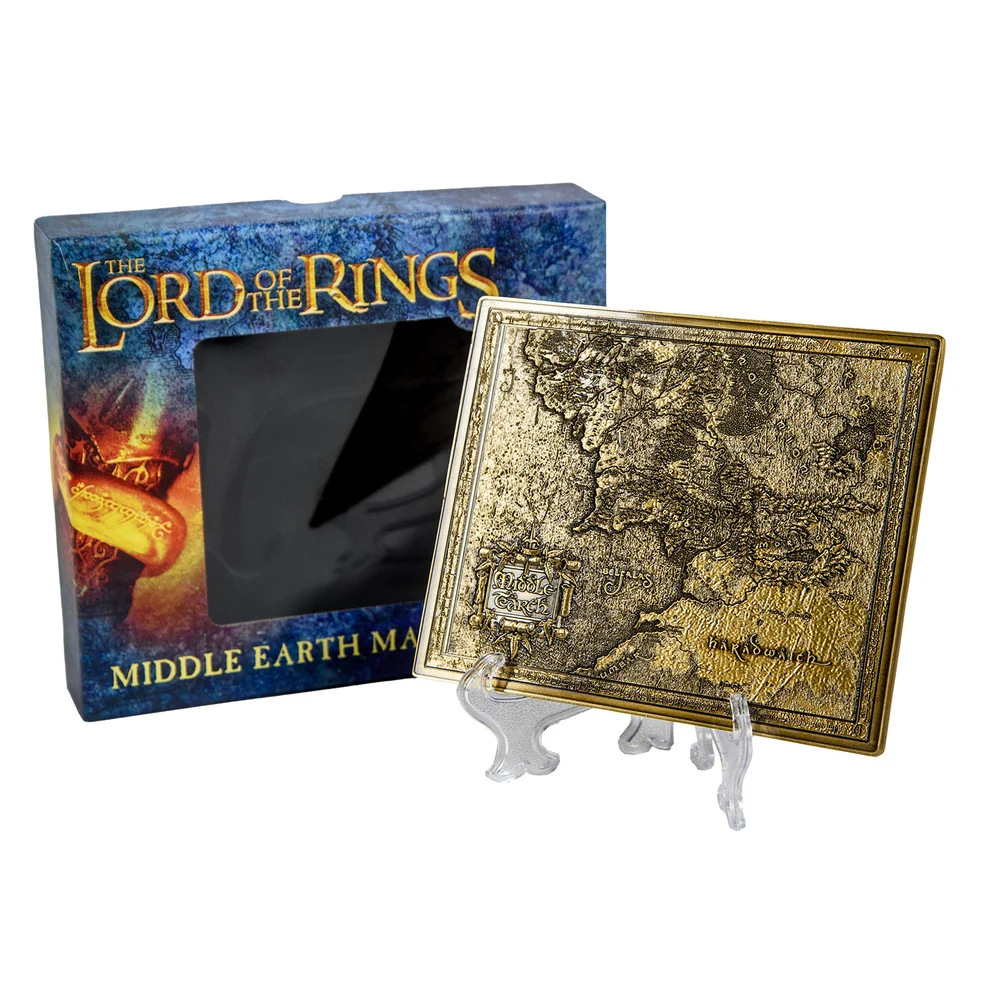 Lord of the Rings Middle Earth Metal Map Afbeelding 1
