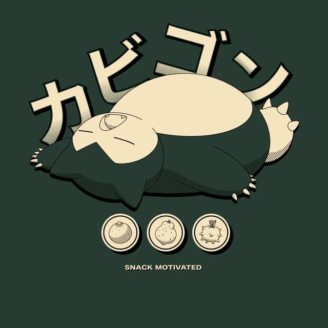 Pokémon Snorlax Relaxation T-Shirt - Green
