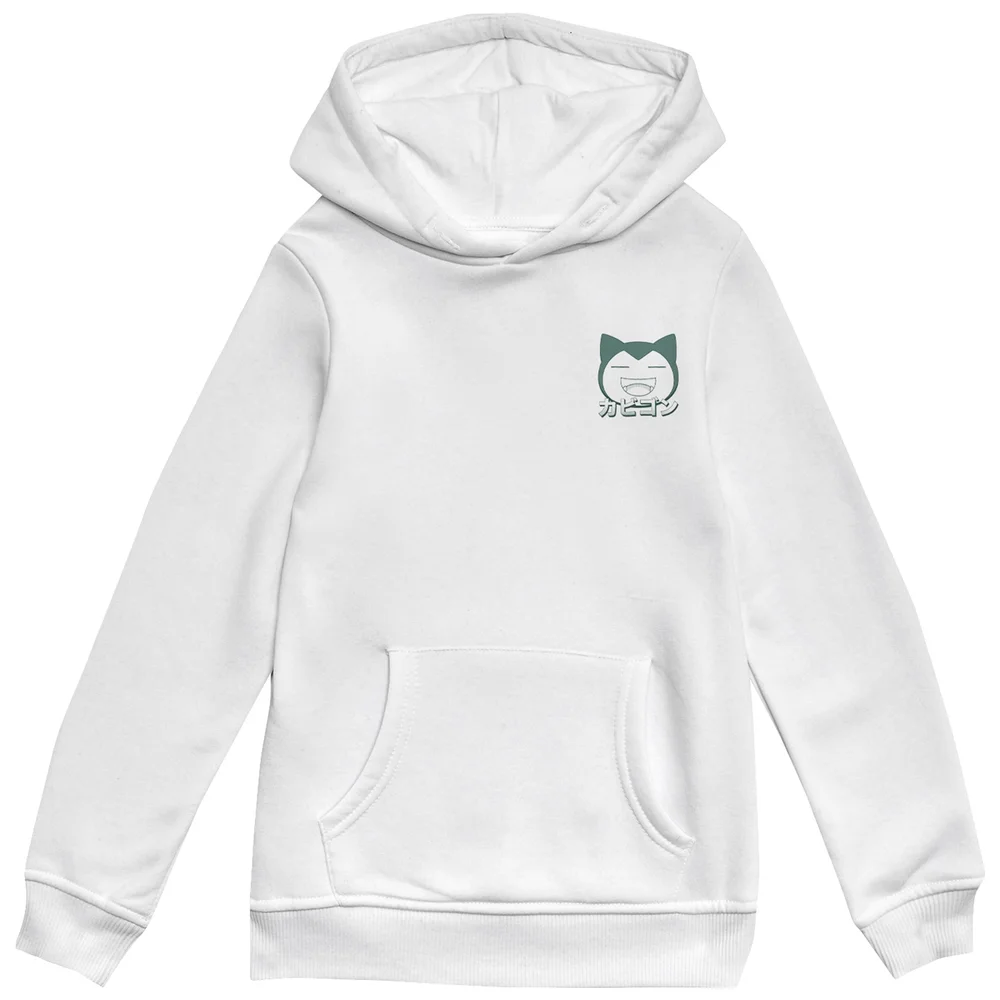 Pokémon Snorlax Kids' Hoodie - White - 98/104 (3-4 jaar) Afbeelding 1