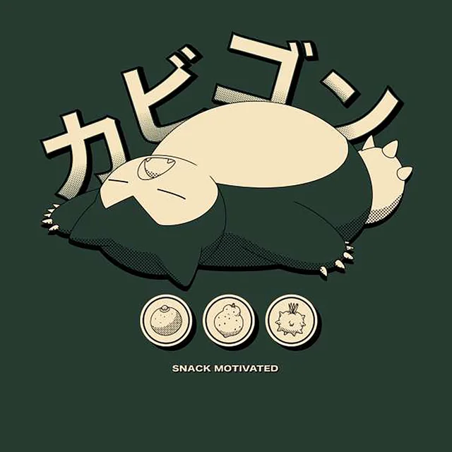 Pokémon Snorlax Relaxation Kids' T-Shirt - Green