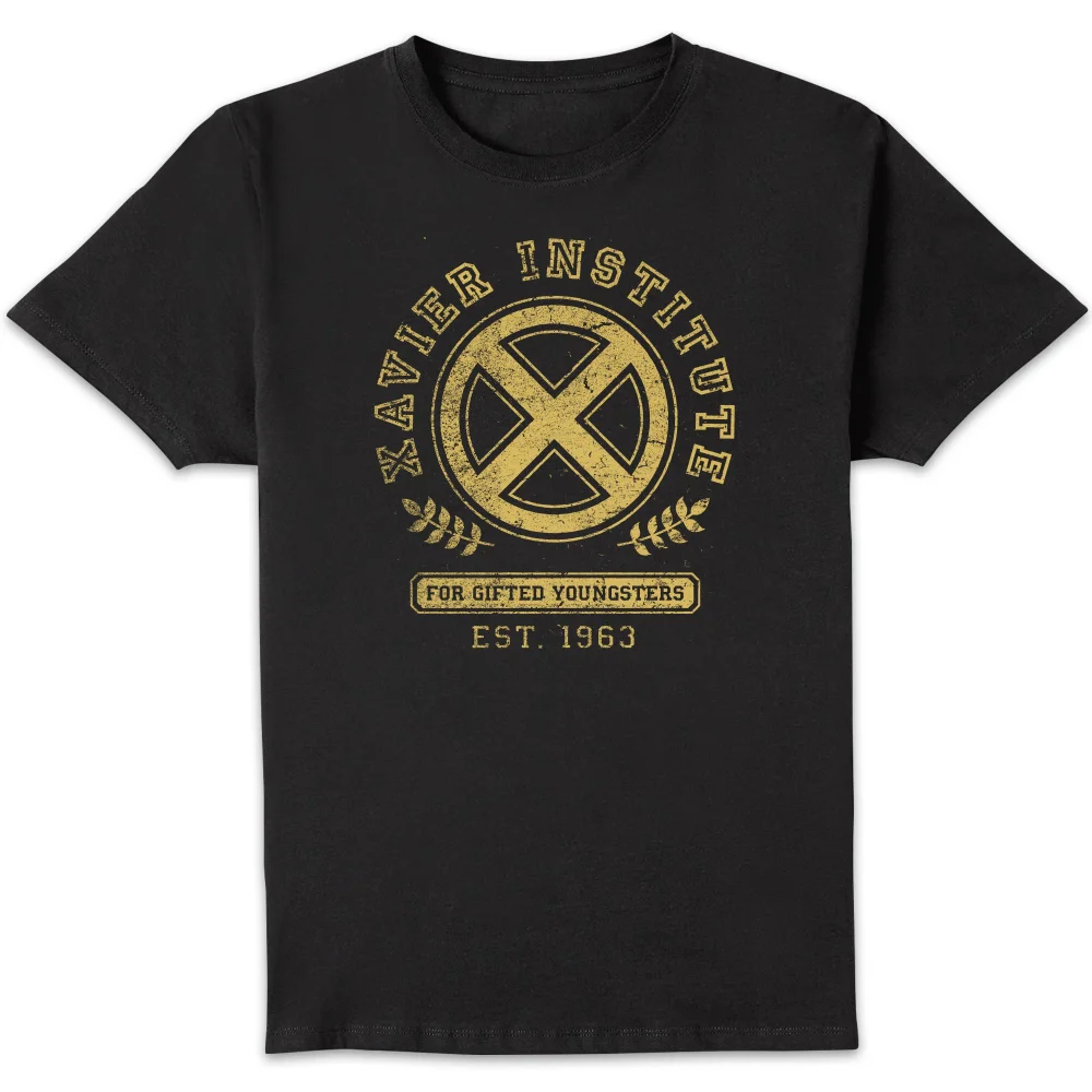 X-Men Xavier Institute For Gifted Youngsters Drk Men's T-Shirt - Black - S - Zwart Afbeelding 1