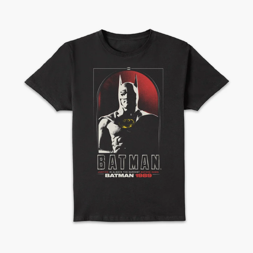 BATMAN Justice Unisex T-Shirt - Black - S - Zwart Afbeelding 1