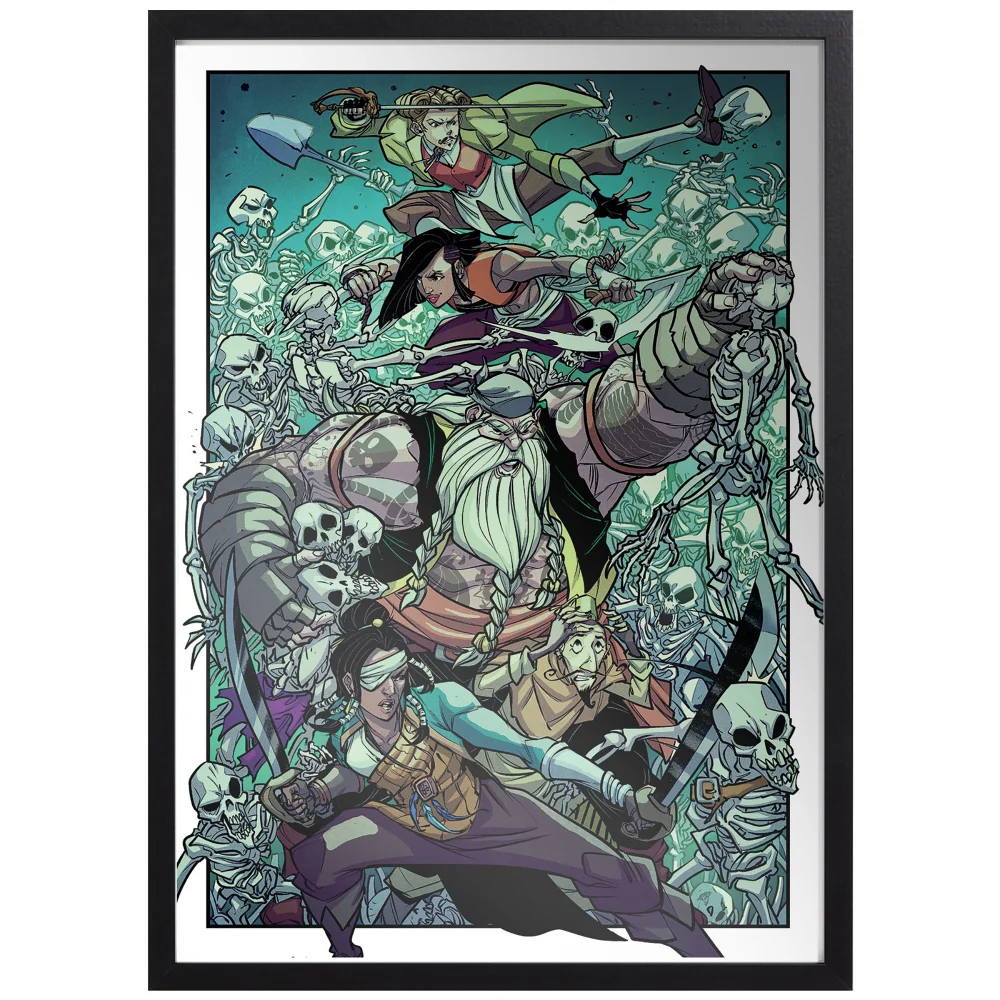 Sea Of Thieves SEA DOGS SEARCH Giclee Art Print - A4 - Black Frame Afbeelding 1