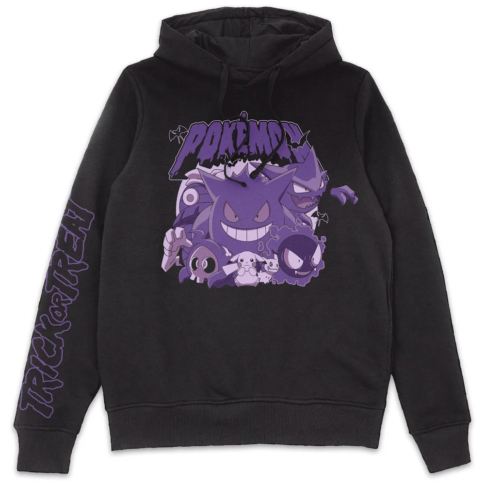 Pokémon Trick Or Treat Hoodie - Black - L - Zwart Afbeelding 1