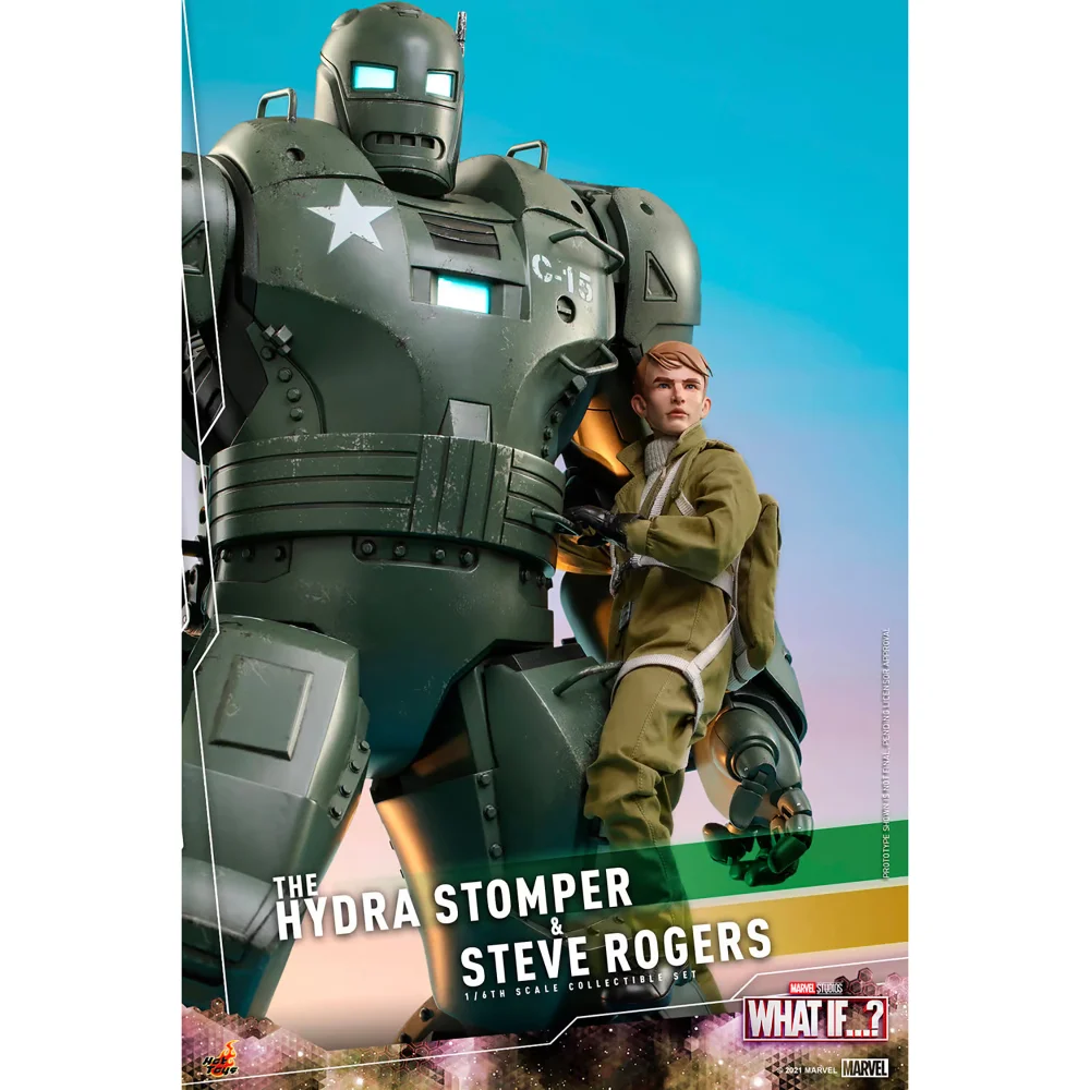 Hot Toys 1:6 Scale Marvel What If…? Steve Rodgers and The Hydra Stomper Statue Afbeelding 1