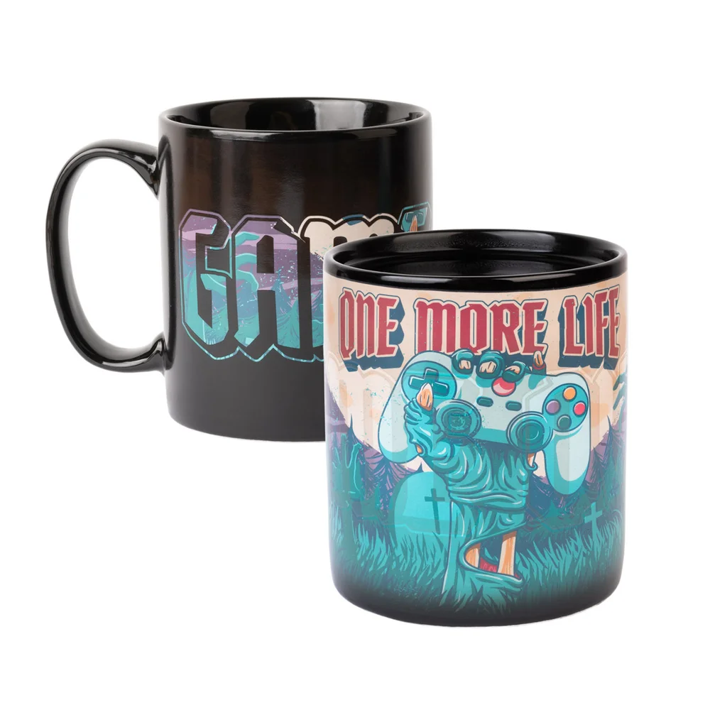 Gameration One More Life Xl Heat Changing Mug Afbeelding 1