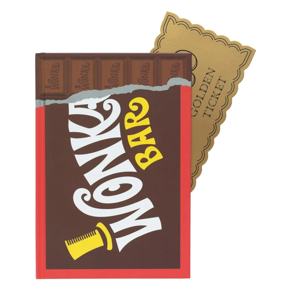 Willy Wonka Premium A5 Notebook With Wonka Bar Gift Box Afbeelding 1