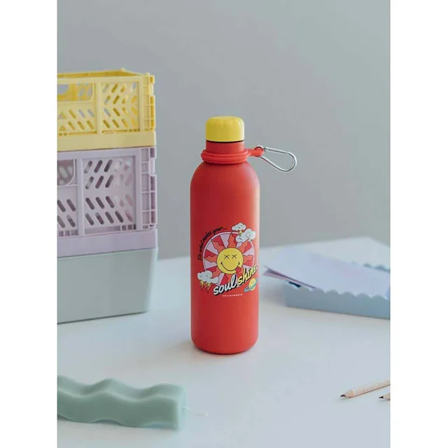 Smiley Quirky Comics Hot&Cold 500Ml Metal Bottle