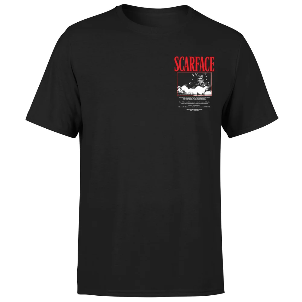 Scarface American Dream Unisex T-Shirt - Black - 5XL - Zwart Afbeelding 1